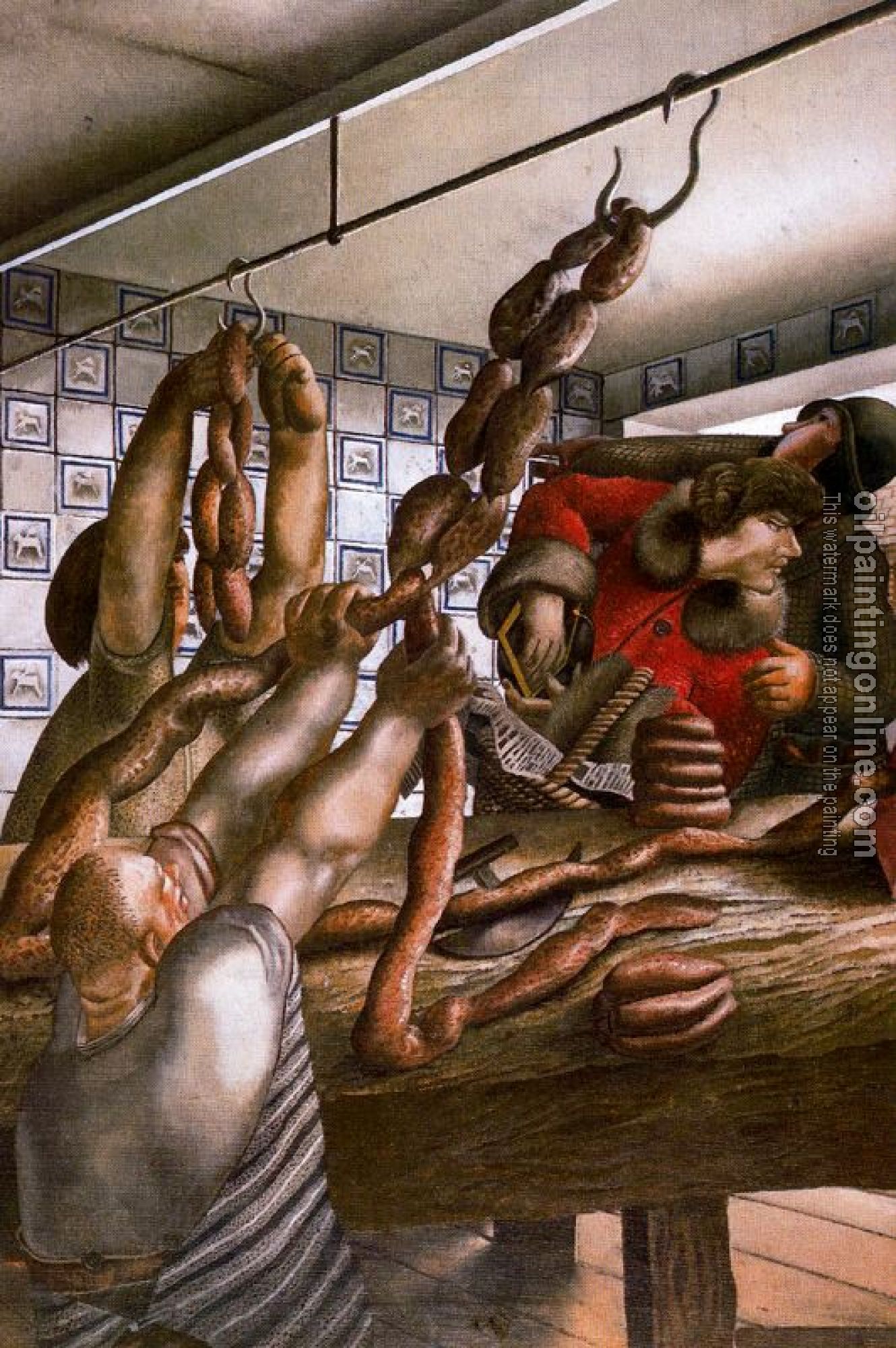 Stanley Spencer - The Sausage Shop